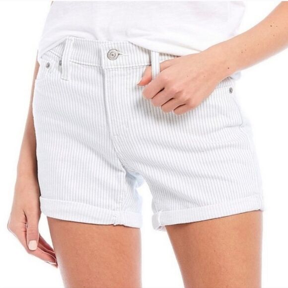 New with Tags Levi's Striped Mid Length Shorts 16 - Picture 1 of 6